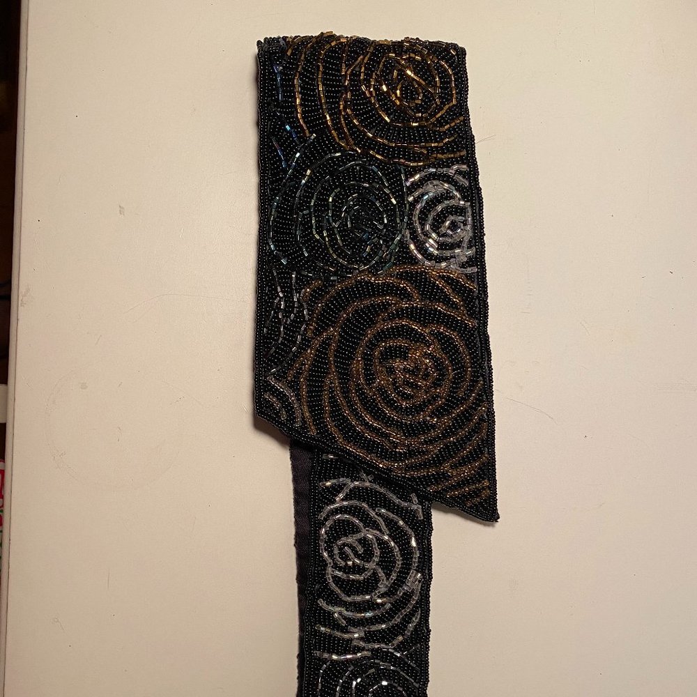 ADG Black beaded belt.